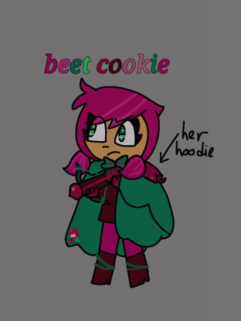 me drawing beet cookie - ibisPaint