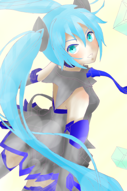 塗らせていただきました。初音ミク！