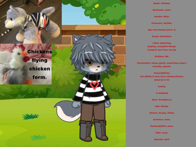 Chicken, Wolf, Plushy, Gacha,