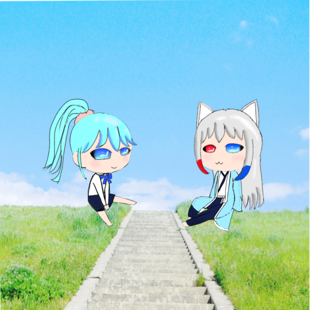 カラフル ピーチのるなさんと、どぬくさん2 - ibisPaint