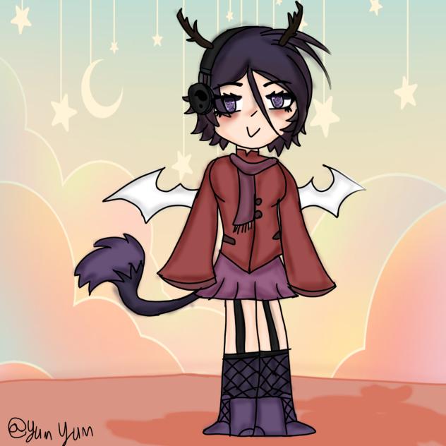 random drawing of my gacha oc