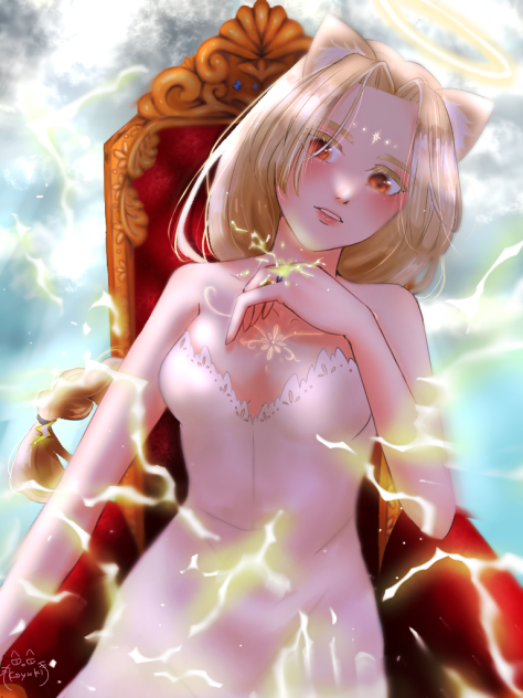 神になった恋雪姫(雷属性)
