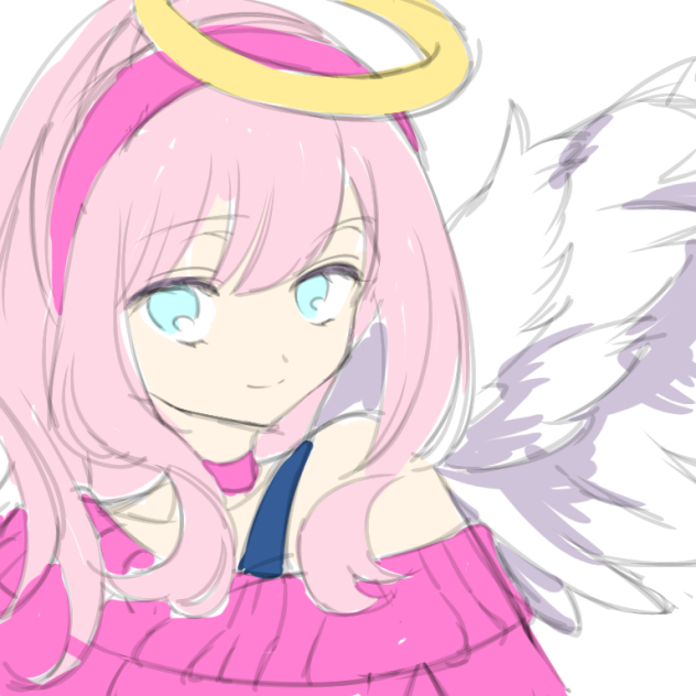 楽描きの守護天使擬人化