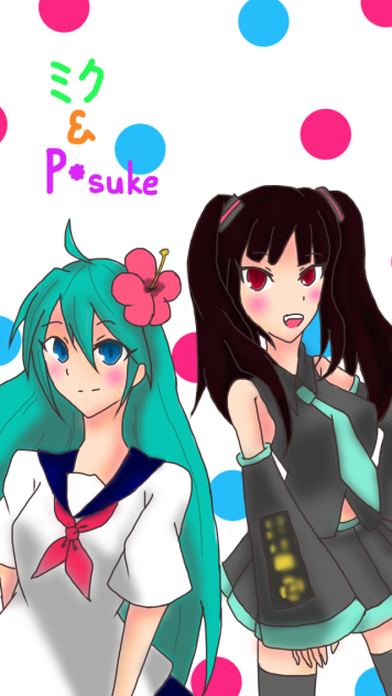 初音ミクとP-sukeで衣装チェンジ！
