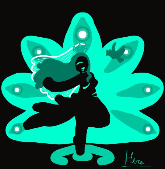 Hera silhouette inspo by Anniflamma 🦚