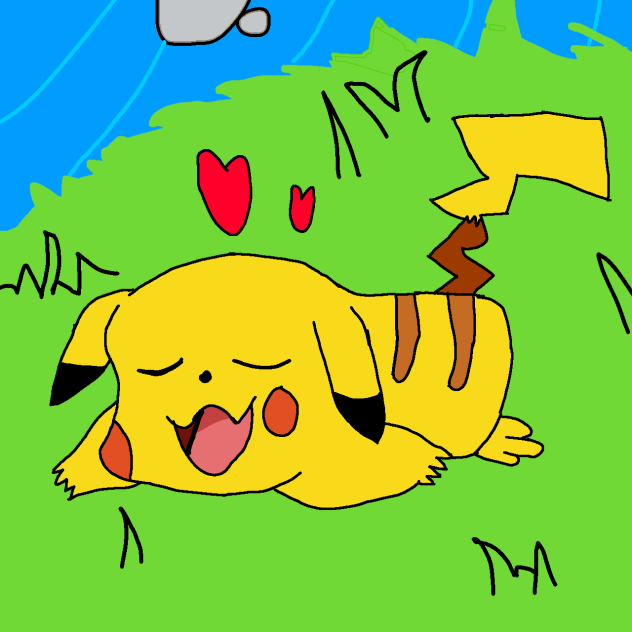 Pikachu chilling