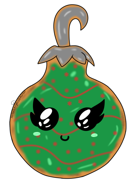 Green Christmas Ornament Cookie