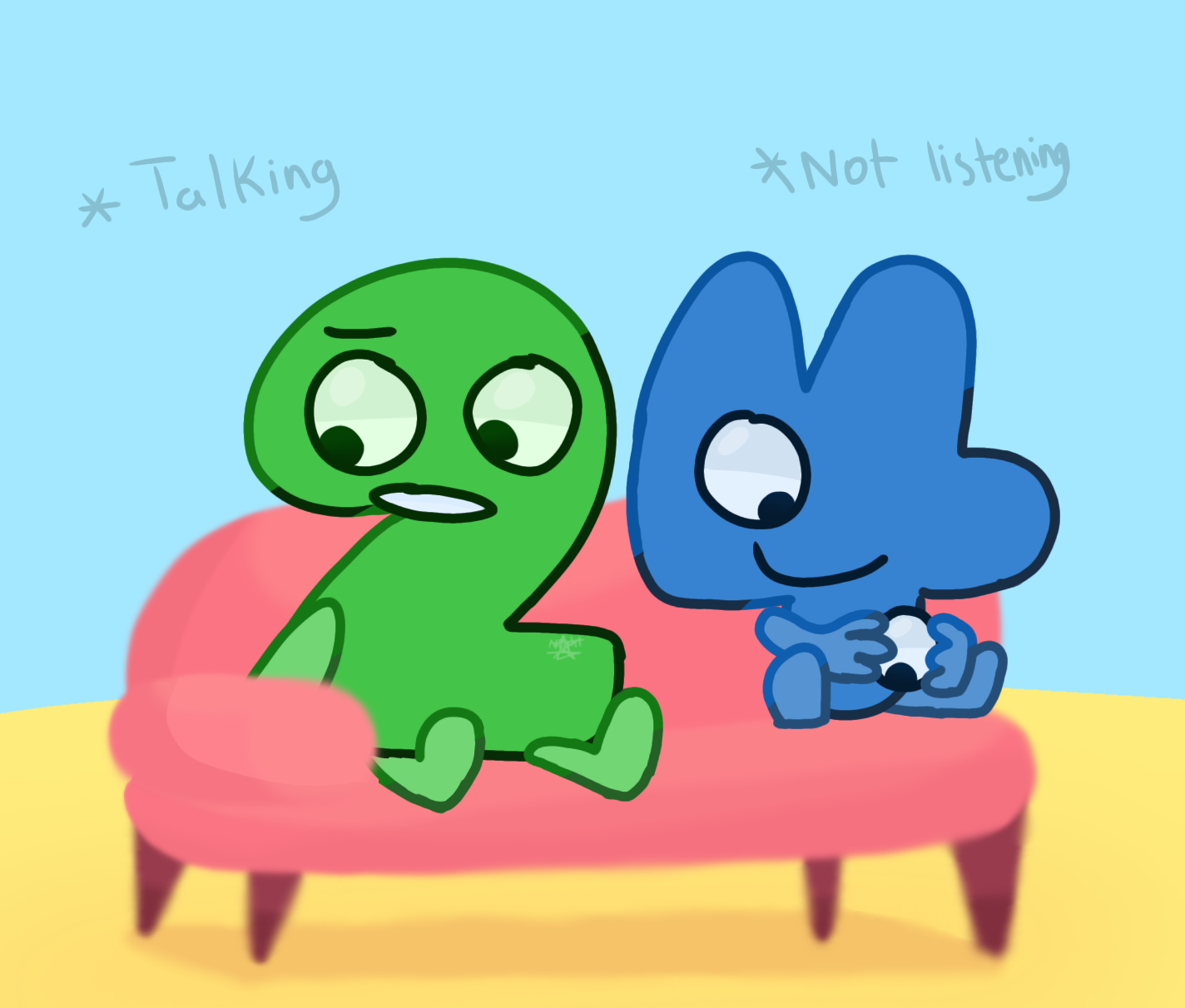 four💙&two💚 that scene tpot - ibisPaint