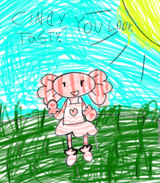 child drawing of cindy