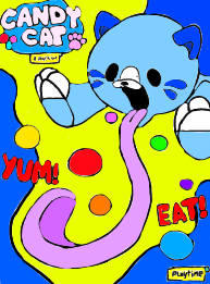 Плакат с 🍬🍭Candy cat🐈