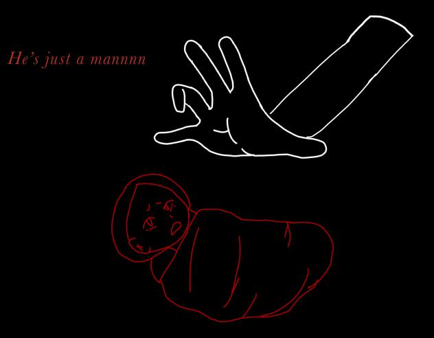 He’s just a man