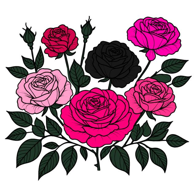 Розфарбовані троянди 🌹