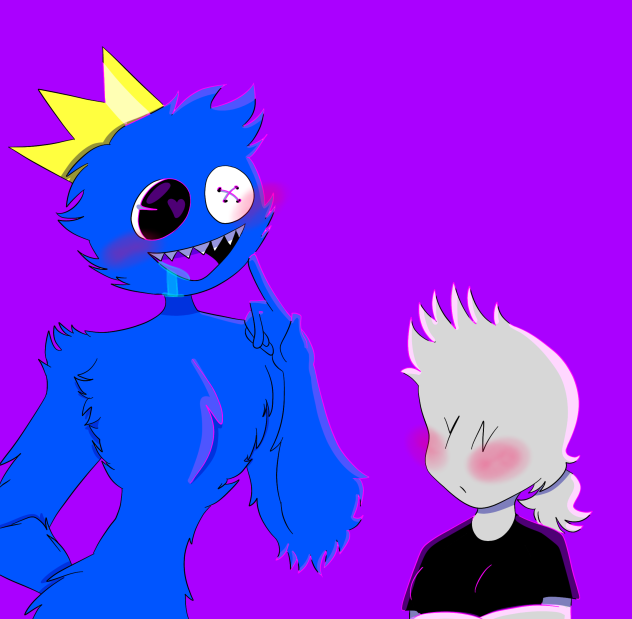 Blue rainbow friend (old)