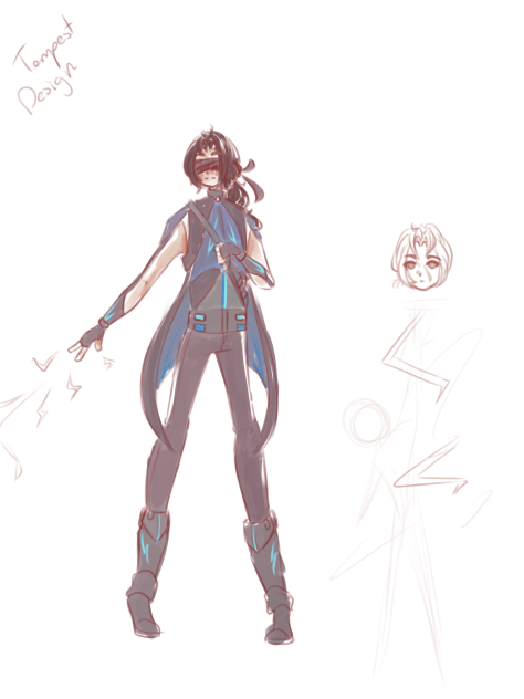 Character Design Practice (Tempest)