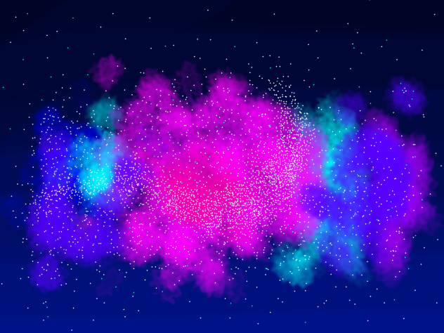 watercolored space