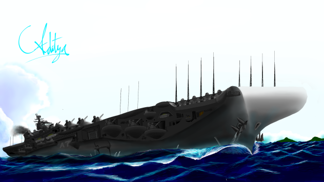 Aircraft Carrier 'A70' Artwork