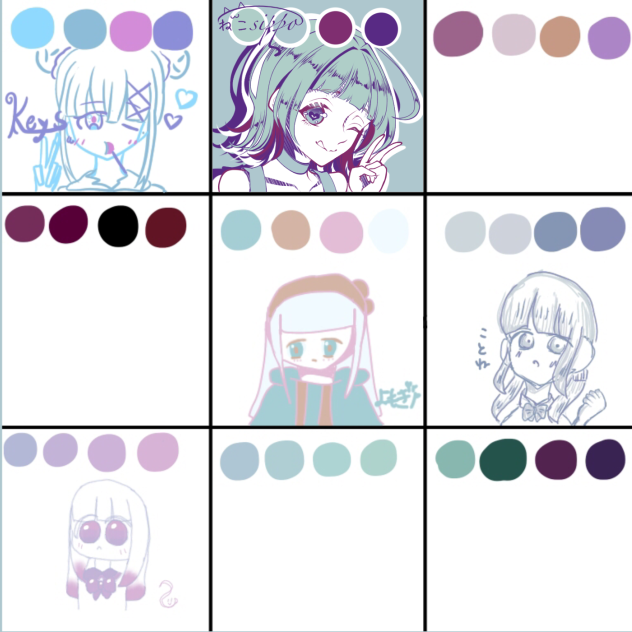 4色カラパレ合作！