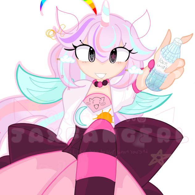 caile's offering you some water 🌸💧🦄