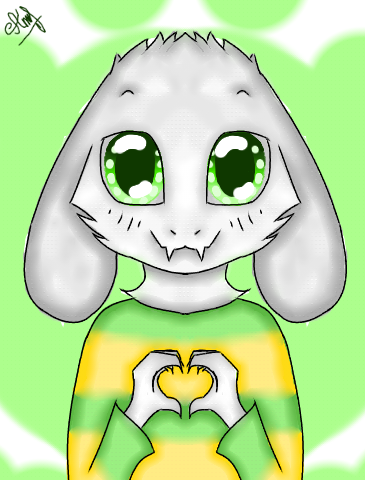 Undertale speedpaint Азриель - ibisPaint