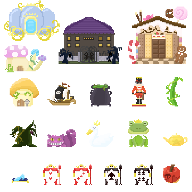 童話素材（ドット絵）