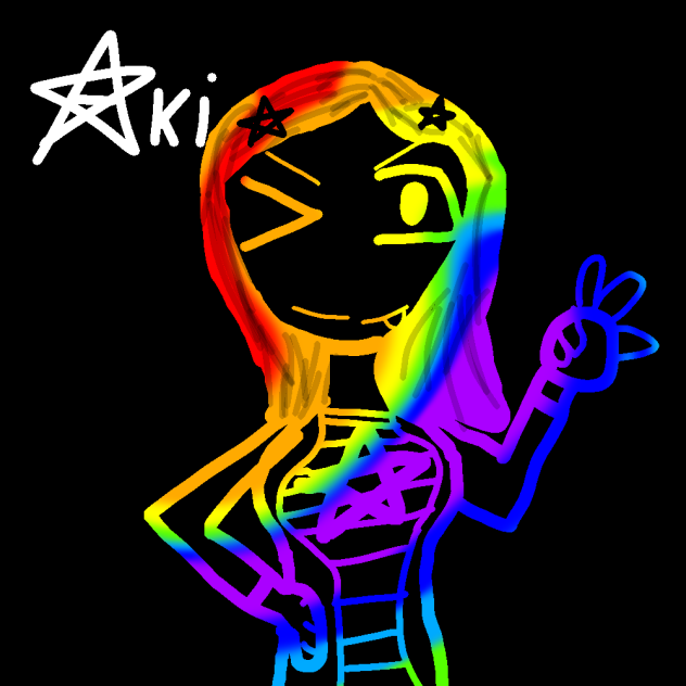 Rainbow girl