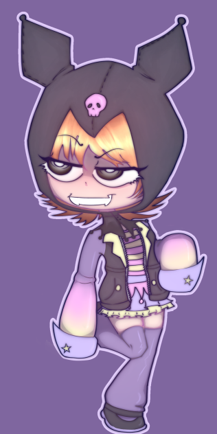 Kuromi but i made her a souless ginger