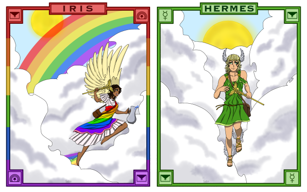 Iris and Hermes [Speedpaint]