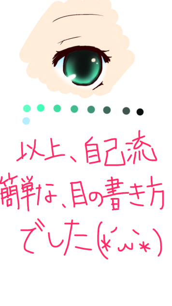 メイキング！目の書き方