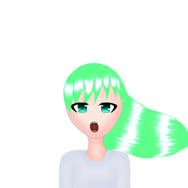緑髪の少女  °ｏ°