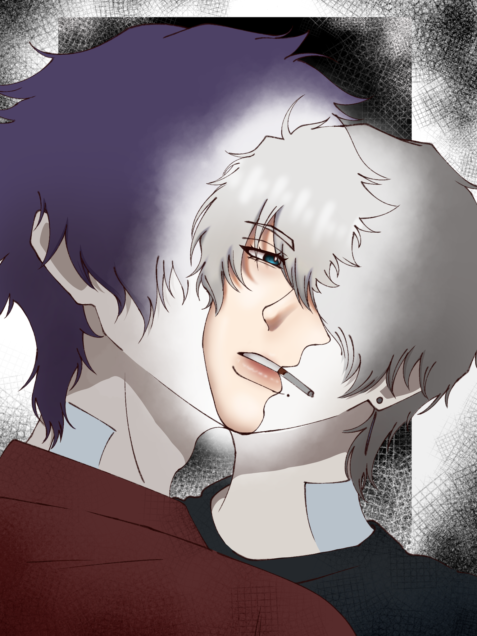 My OC and Wolf from Week Hero. - ibisPaint