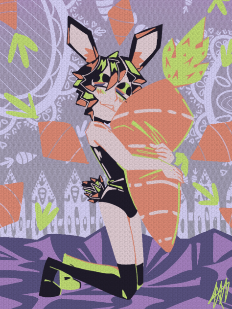 Femboy coelho l Teste de pintura 🥕