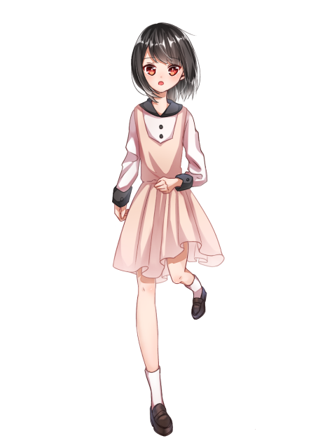 走ってくる女の子