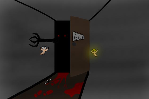 ホテルの666号室