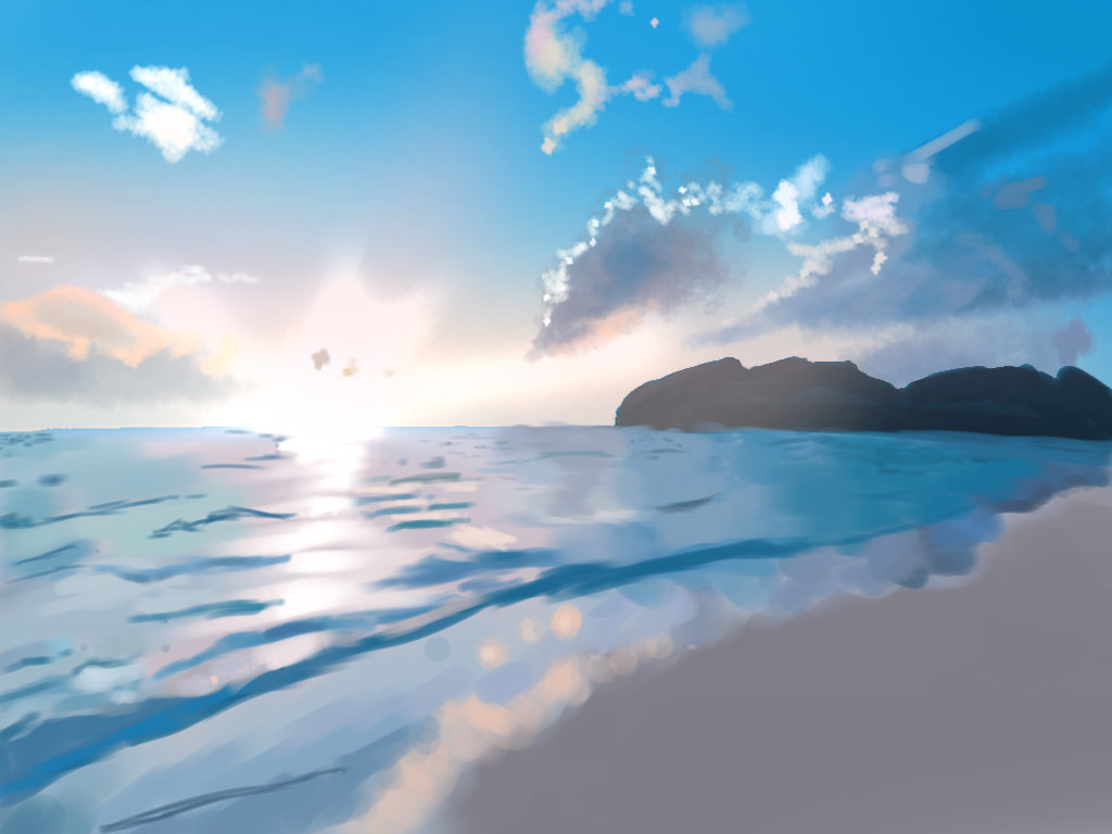 The Sea - ibisPaint