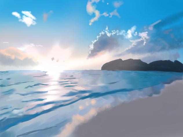 The Sea - ibisPaint