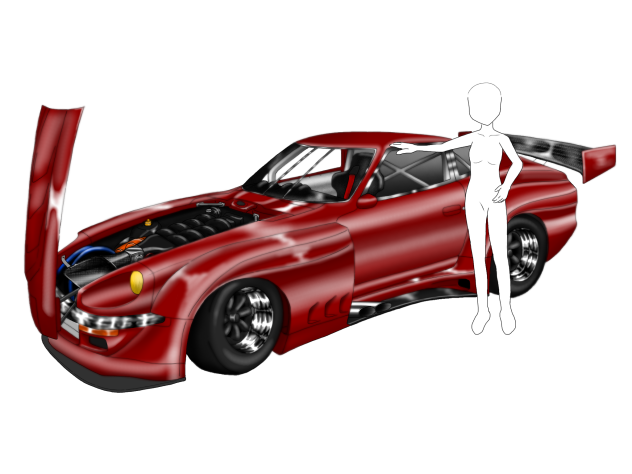 S30Z ＋ キャラクター    Zは、ほぼ完成