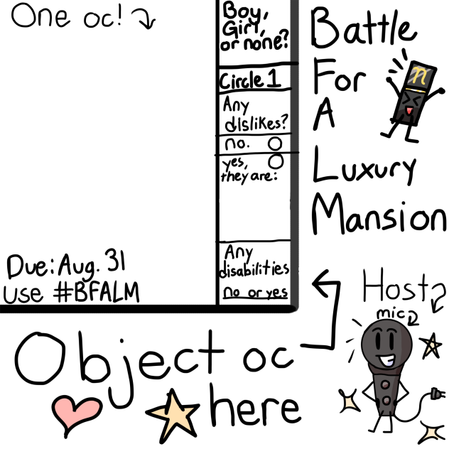 Battle for a Luxury Mansion sheet!