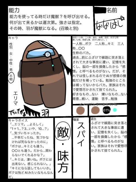 愛されたかった　キャラ募集1