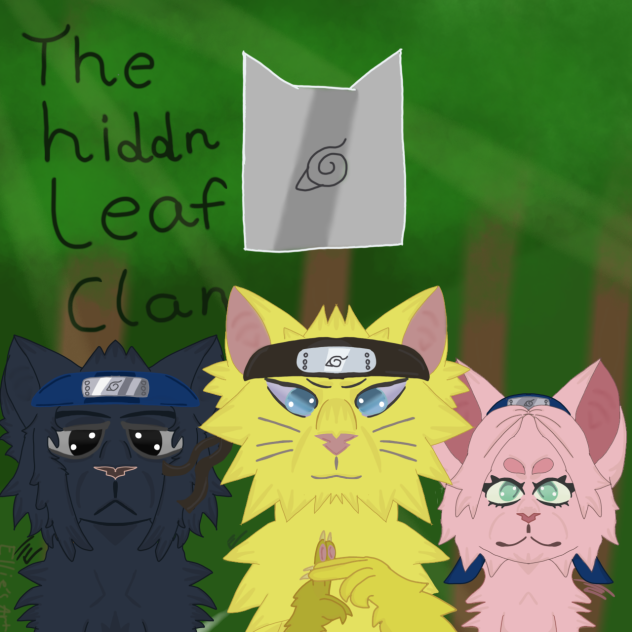 Naruto the leaf village as warrior cats!