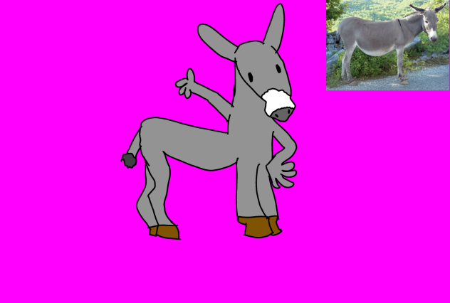 Donkey costume from spirit Halloween
