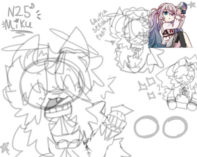 I CAN'T STOP DRAWING N25 MIKU😭😭(wip)