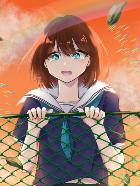 夕方の少女