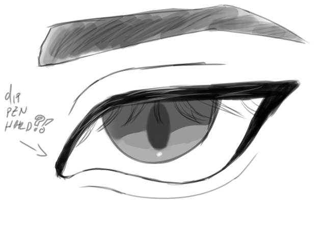 I only used dip pen hard to Sketch this.