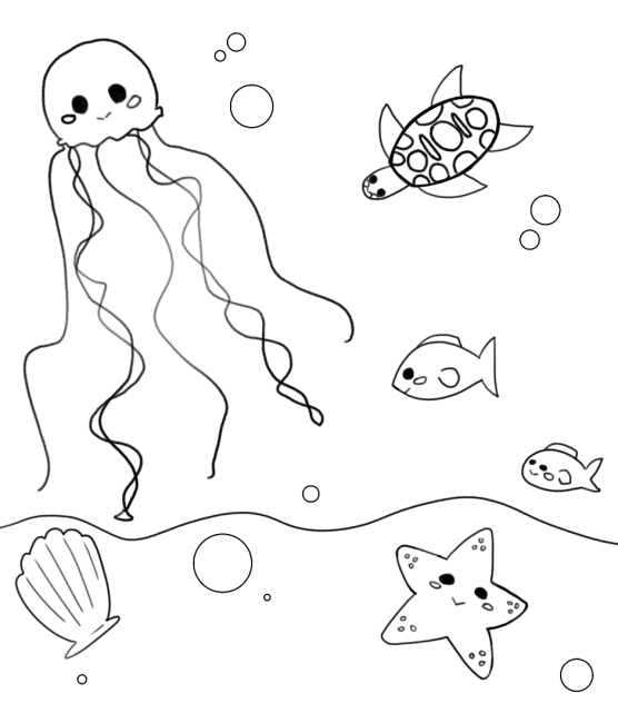 under da sea