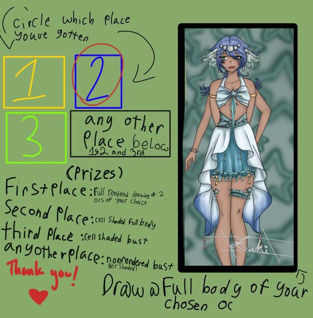 Prize sheet