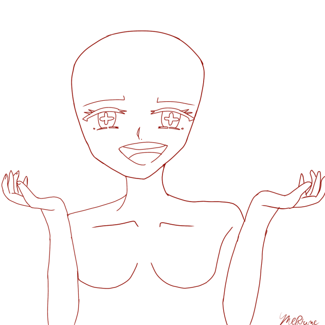 Psycho girl Lineart