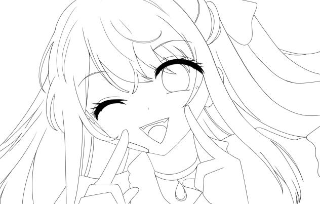 星野ルビー線画
