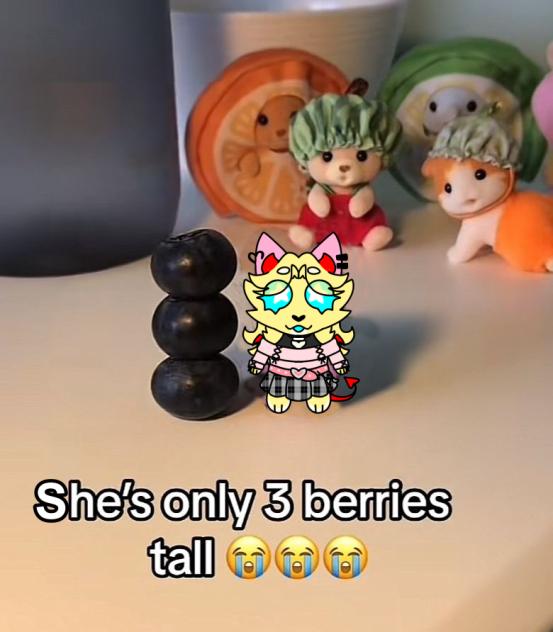 She’s only 3 berries tall