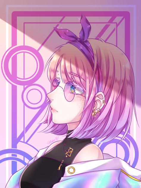 Pastel girl-speedpaint-ibis drawing