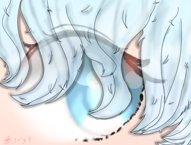 Eye under Hair ~Special thanks to Bean~